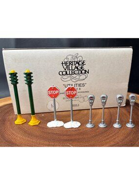 Dept 56 Heritage Village Collection Utilities Set Accessories 55123